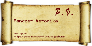 Panczer Veronika névjegykártya